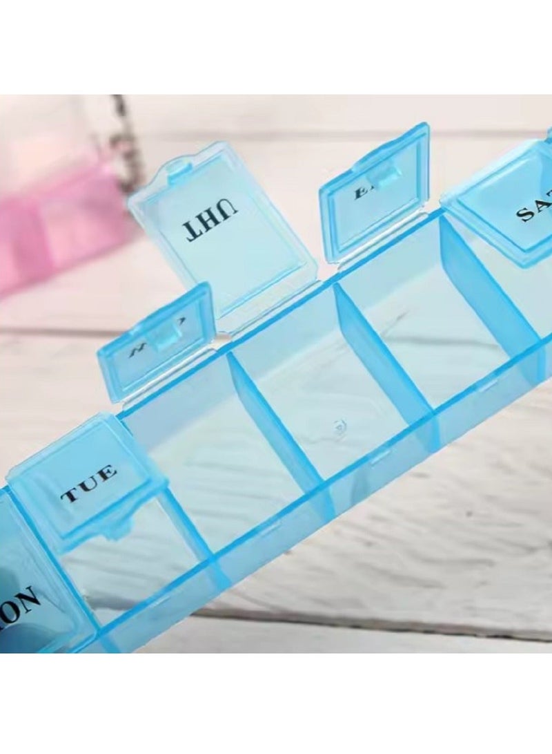 Pill Organizer Medicine Storage Box - Blue Color - Image 3